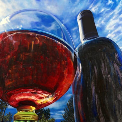 01 Wine n sun artwork fine art by Monica colorado