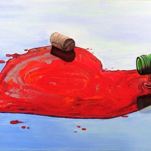 04 Love of wine n sun artwork fine art by Monica Colorado