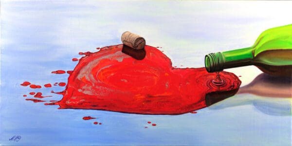 04 Love of wine n sun artwork fine art by Monica Colorado