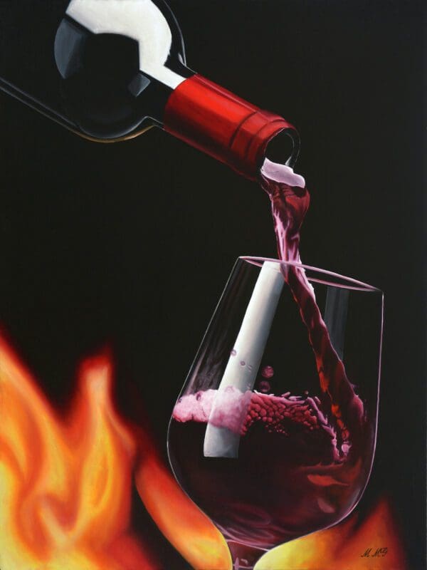 15 Oh Wine Artwork fine art by Monica Colorado