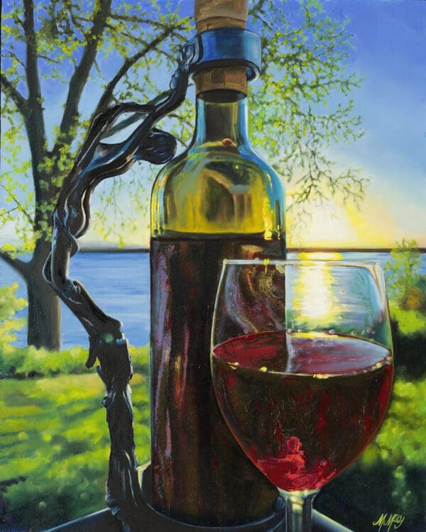 16 Evening Wine At Cherry Creek 2 Artwork fine art by Monica Colorado