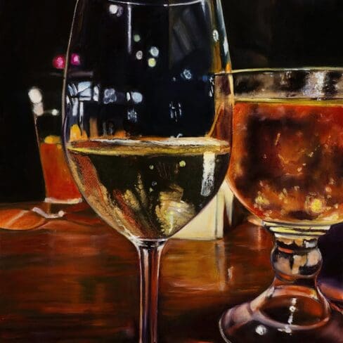 19 Pappadeaux Wine Artwork fine art by Monica Colorado
