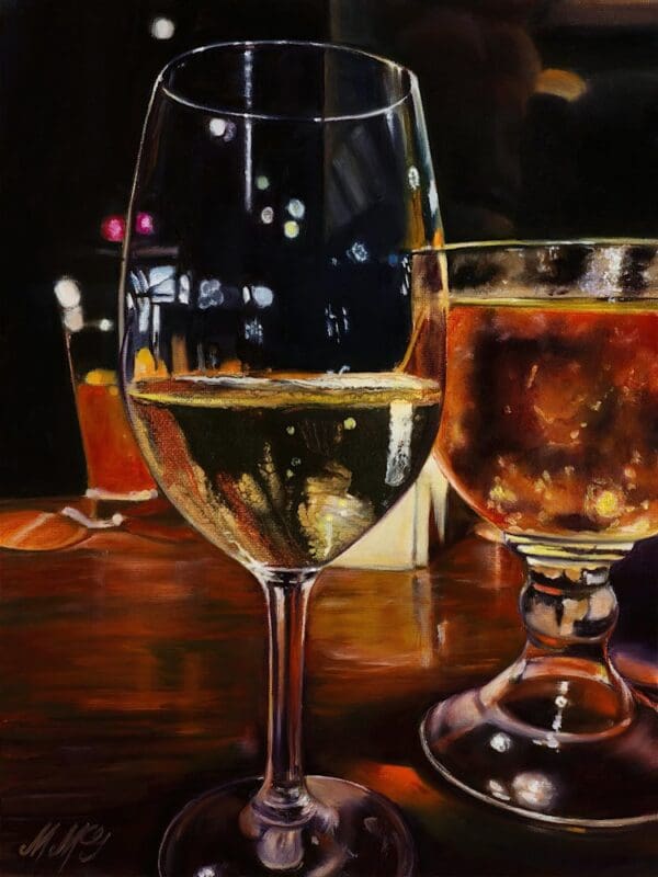 19 Pappadeaux Wine Artwork fine art by Monica Colorado