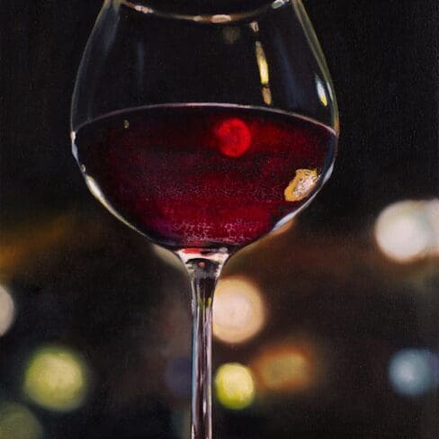 24 Wine - Evening Silhouette Artwork fine art by Monica Colorado