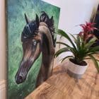 Arabian Brown Beauty Artworks by monica MMG Arts Studio - Colorado