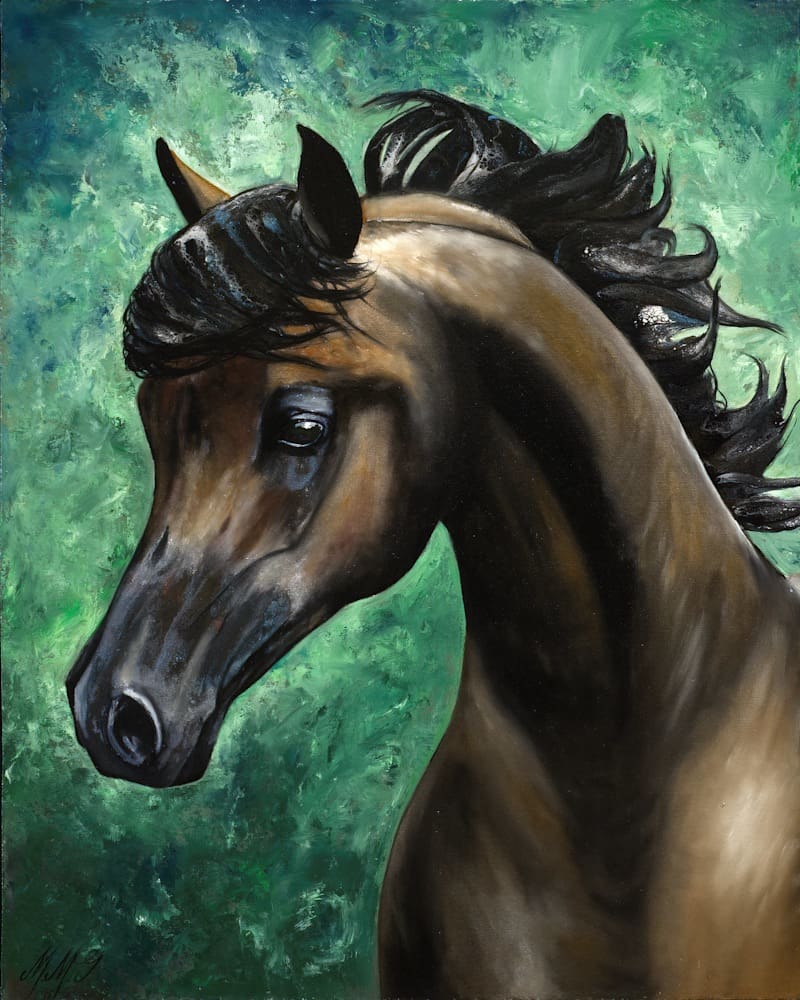 Arabian Brown Beauty Artworks by monica MMG Arts Studio - Colorado