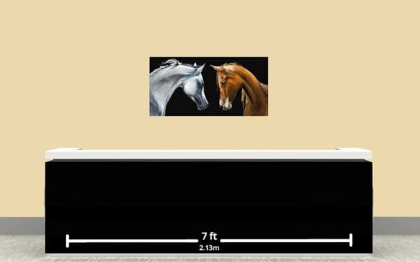 Best Friends, Horses Artworks by Monica MMG Art Studio