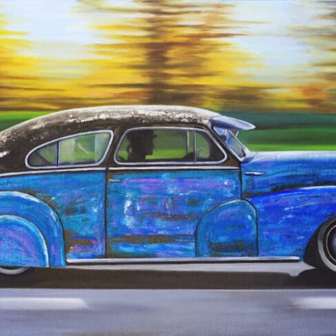 Car in Motion - Art By Monica MMG Art Studio