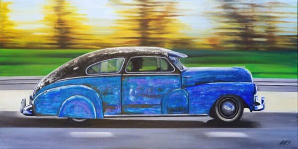 Car in Motion - Art By Monica MMG Art Studio