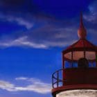 Evening Lighthouse 2 Artworks by Monica - Colorado