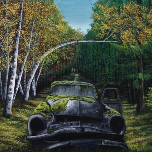 Forgotten_Relic_Oil-on-canvas-by-Monica-Marquez-Gatica-MMG-Art-Studio