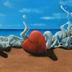 Heart-on-the-beach-artworks-by-Monica-Colorado