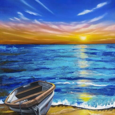 Lake-Sunset-2-artworks-Fine-Art-By-Monica-Colorado