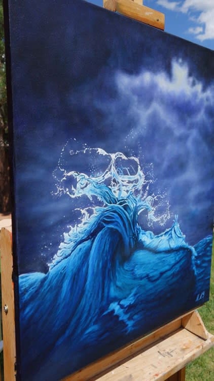 Ocean Wave Artwork by Monica - Colorado