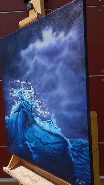 Ocean Wave Artwork by Monica - Colorado