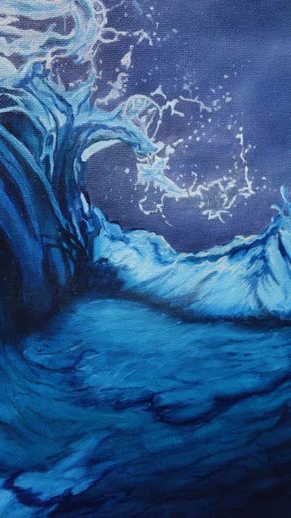 Ocean Wave Artwork by Monica - Colorado