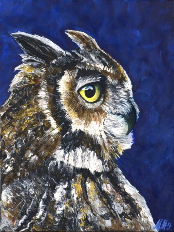 Owl artworks by Monica MMg Art Studio - Colorado