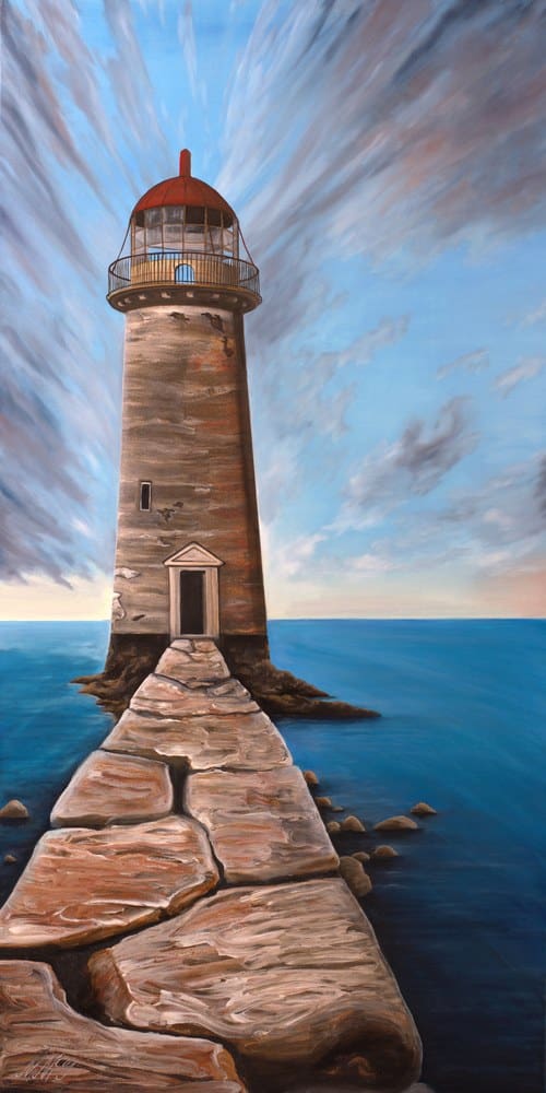 Retired Lighthouse Artwork by Monica - Colorado