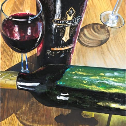 25 1 Down And 1 To Go - Holy Cross Abbey Wine Artwork fine art by Monica Colorado
