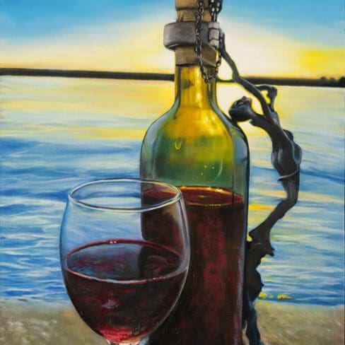 29 Evening Wine Cherry Creek Artwork fine art by Monica Colorado