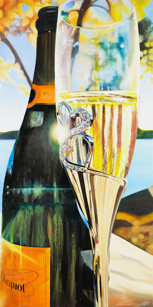 91 Veuve Champagne Celebration Artwork fine art by Monica Colorado