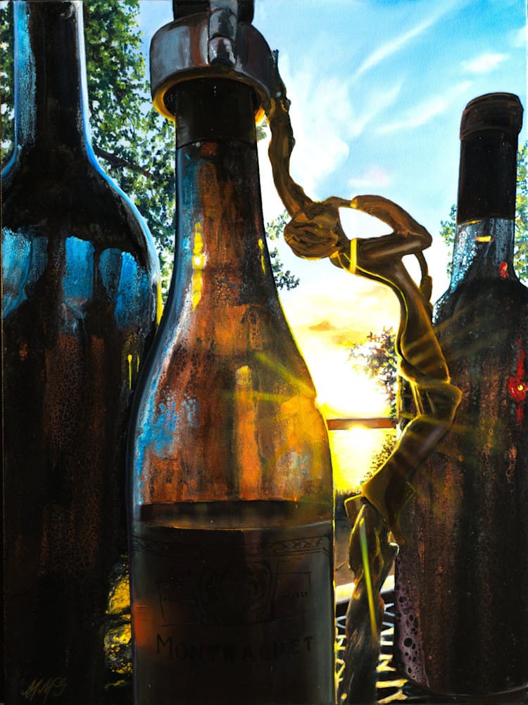 98 3 Wine Down Artwork fine art by Monica Colorado