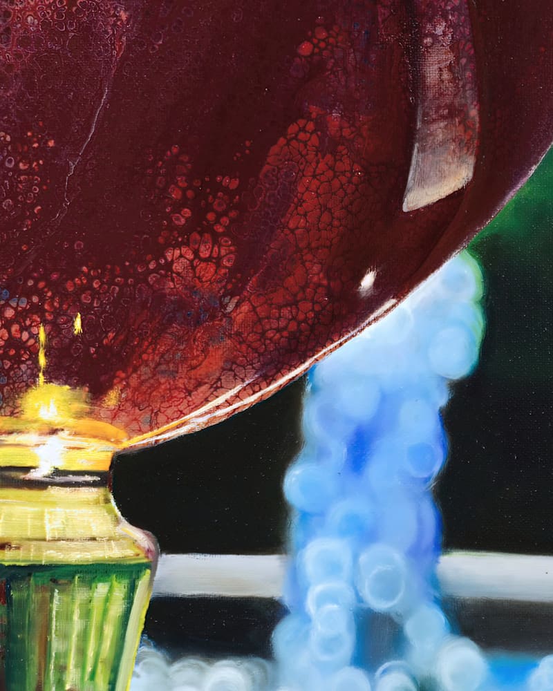 Wine Pour 1 Artwork by Monica - Colorado