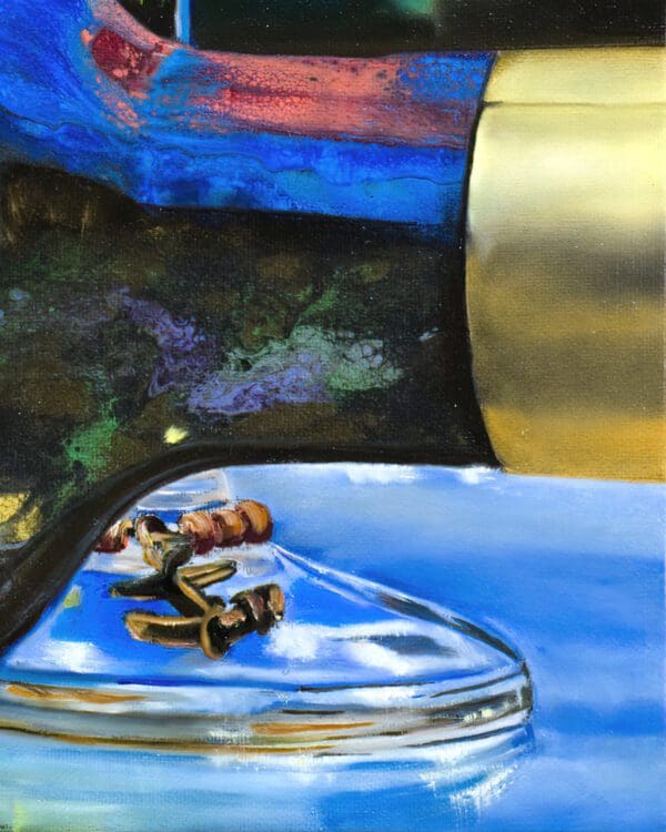 Wine Pour 2 Artwork by Monica - Colorado