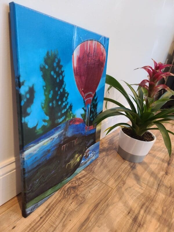 Wine Pour 2 Artwork by Monica - Colorado