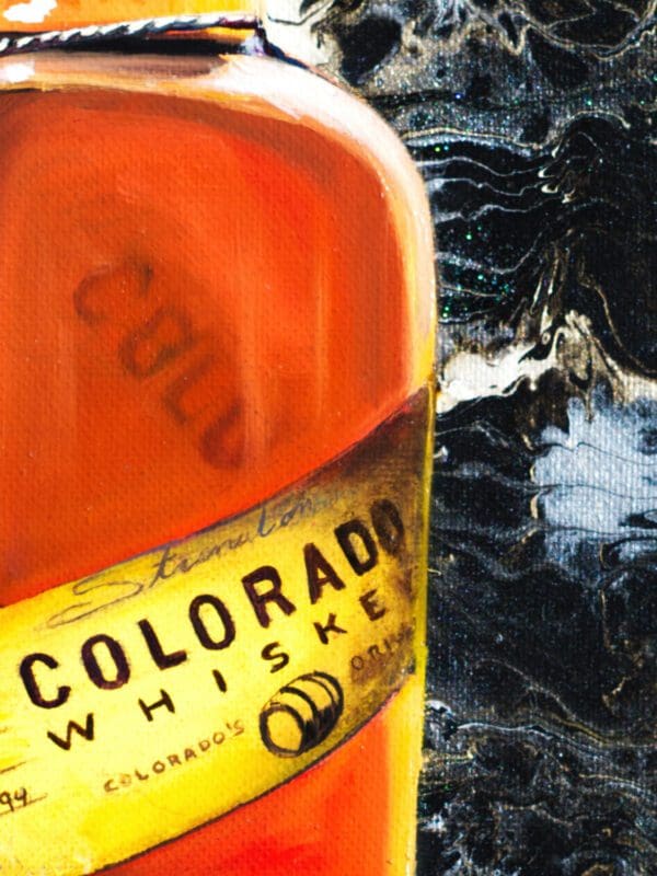 Close-up of intricate oil details in Monica Marquez Gatica's Hyper Fluid Realism artwork showcasing the artistry and precision of traditional oil painting.