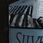 Close-up of the meticulous oil-painted details in 'Silver Oak - Silver Lining' by Monica Marquez Gatica.