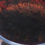 Detail of 'Grapes and Gradients', emphasizing the fluid and spontaneous acrylic pouring characteristic of Monica Marquez Gatica's Hybrid Fluid Realism.